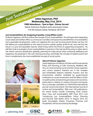 Just Sustainabilities: Re-Imagining E/quality, Living Within Limits